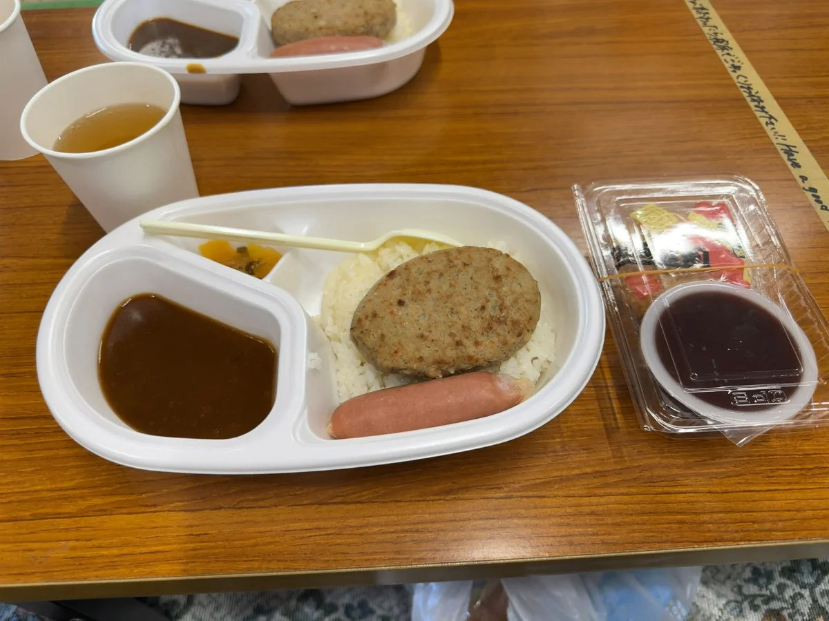 富士登山中に山小屋で食べた食事